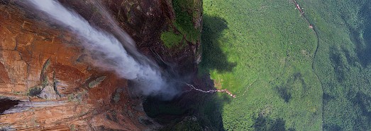 Ángel Cascada de Venezuela - la cascada más alta del mundo - AirPano.com • Grado Panorama 360 Aerial • 3D Virtual Tours en el Mundo