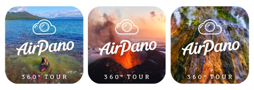 Three applications by AirPano available in the App Store - AirPano.com • 360 Degree Aerial Panorama • 3D Virtual Tours Around the World