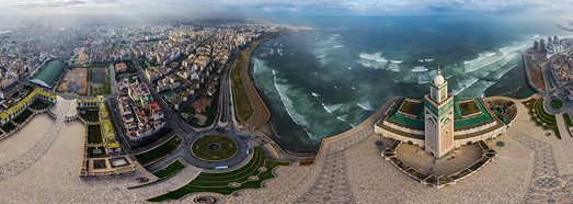 Casablanca, Morocco - AirPano.com • 360 Degree Aerial Panorama • 3D Virtual Tours Around the World