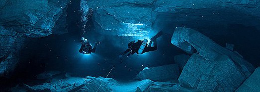 Orda Cave. The first underwater cave panorama in the world - AirPano.com • 360 Degree Aerial Panorama • 3D Virtual Tours Around the World