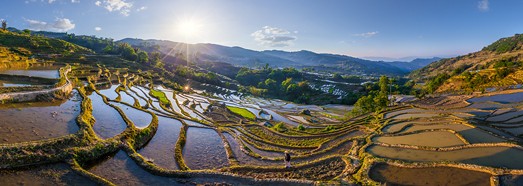 Yuanyang Hani Rice Terraces, China - AirPano.com • 360 Degree Aerial Panorama • 3D Virtual Tours Around the World