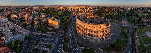 Roman Colosseum, Italy - AirPano.com • 360 Degree Aerial Panorama • 3D Virtual Tours Around the World
