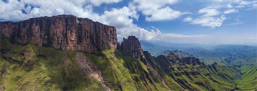 The Drakensberg - Dragon Mountains, South Africa - AirPano.com • 360 Degree Aerial Panorama • 3D Virtual Tours Around the World