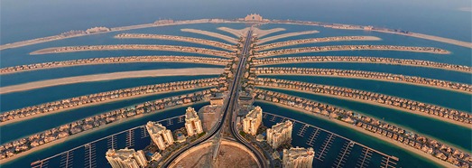 Virtual Tour over Artificial Islands in Dubai, UAE - AirPano.com • 360 Degree Aerial Panorama • 3D Virtual Tours Around the World