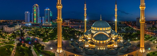 Akhmad Kadyrov Mosque, Grozny, Russia - AirPano.com • 360 Degree Aerial Panorama • 3D Virtual Tours Around the World