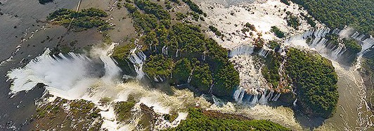 The Iguazu Falls, Argentina-Brazil, 2008 - AirPano.com • 360 Degree Aerial Panorama • 3D Virtual Tours Around the World