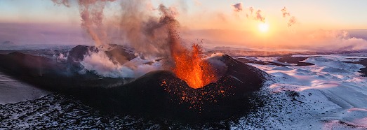 Volcano Plosky Tolbachik, Kamchatka, Russia, 2012 - AirPano.com • 360 Degree Aerial Panorama • 3D Virtual Tours Around the World