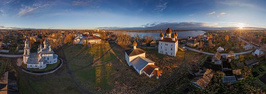 Kargopol, Russia - AirPano.com • 360 Degree Aerial Panorama • 3D Virtual Tours Around the World