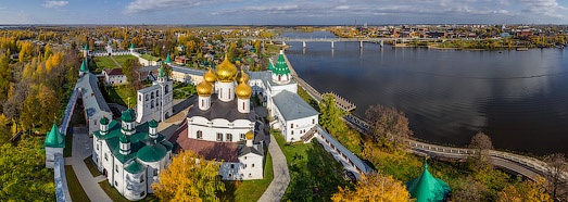 Golden Ring of Russia, Kostroma - AirPano.com • 360 Degree Aerial Panorama • 3D Virtual Tours Around the World