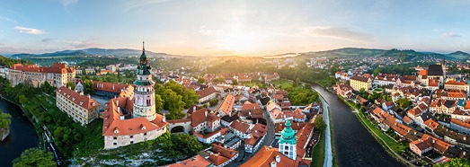 Cesky Krumlov, Czech Republic - AirPano.com • 360 Degree Aerial Panorama • 3D Virtual Tours Around the World