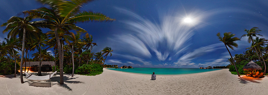 Noche Maldivas - AirPano.com • Grado Panorama 360 Aerial • 3D Virtual Tours en el Mundo