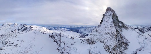 Matterhorn-Cervino, Monte Rosa, Zermatt - AirPano.com • 360 Degree Aerial Panorama • 3D Virtual Tours Around the World