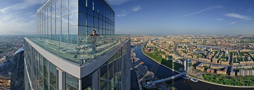 Moscow City View from the Highest Tower In Europe - AirPano.com • 360 Degree Aerial Panorama • 3D Virtual Tours Around the World