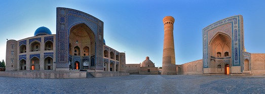 Minarete Kalyan, Bukhara, Uzbekistán - AirPano.com • Grado Panorama 360 Aerial • 3D Virtual Tours en el Mundo