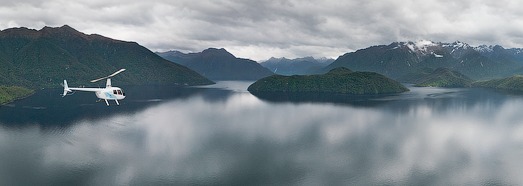 New Zealand, Fiordland - AirPano.com • 360 Degree Aerial Panorama • 3D Virtual Tours Around the World