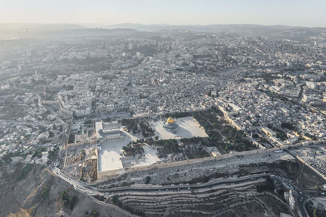 Scenic flight over Jerusalem