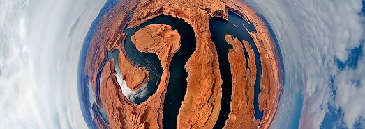 San Juan y el río Colorado. Utah, EE.UU. - AirPano.com • Grado Panorama 360 Aerial • 3D Virtual Tours en el Mundo