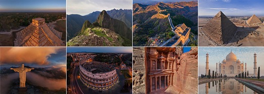New 7 Wonders of the World - AirPano.com • 360 Degree Aerial Panorama • 3D Virtual Tours Around the World