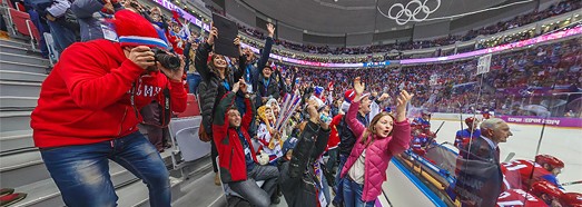 XXII Olympic Winter Games 2014 in Sochi. Hockey • AirPano.com • 360 Degree Aerial Panorama • 3D Virtual Tours Around the World