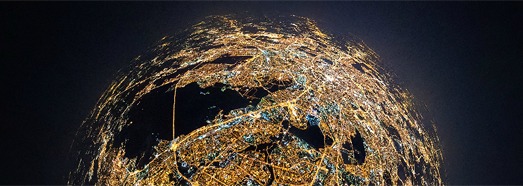 Night flight in stratosphere over the Moscow - AirPano.com • 360 Degree Aerial Panorama • 3D Virtual Tours Around the World