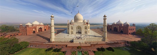 Taj Mahal, India • AirPano.com • 360 Degree Aerial Panorama • 3D Virtual Tours Around the World