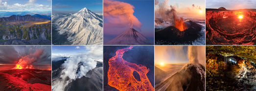 Best Volcanoes around the World from above - AirPano.com • 360 Degree Aerial Panorama • 3D Virtual Tours Around the World