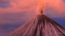 Извержение вулкана Ключевская Сопка №36
