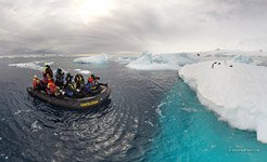 Photo shooting of Antarctica