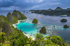 Wayag islands view from the top of the hill, Raja Ampat, Indonesia #1