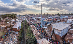 Above the railways in Kibera #2