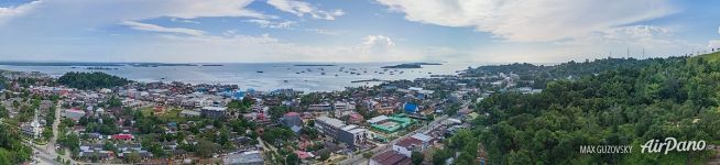 Over the Sorong City, Indonesia