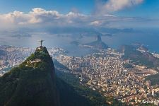 Christ the Redeemer Statue at the Corcovado mountain. Rio de Janeiro, Brazil. Christianity