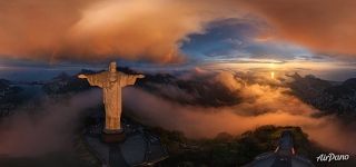 Christ the Redeemer Statue. Rio de Janeiro, Brazil. Christianity