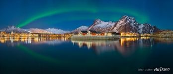 Polar lights panorama Polar lights panorama