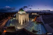 Mausoleum of Mohammed at night
