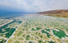 Fancy salt patterns of Dead Sea