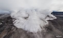 Crater of the second eruption of Eyafjallajökull volcano