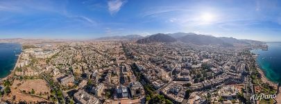 Panorama of Aqaba from above