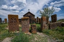 Khachkars, also known as an Armenian cross-stones