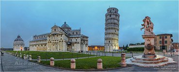 Italy, square of Miracles (Piazza dei Miracoli) at night