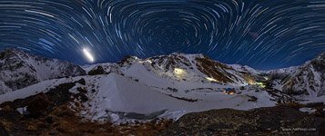 Starry sky over mount Elbrus #2