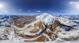 Panoramic view of the Caucasus Mountains and mount Elbrus #5 Panoramic view of the Caucasus Mountains and mount Elbrus #5