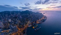 Hong Kong Coast at night Hong Kong Coast at night