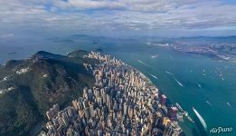 Hong Kong from an altitude of 700 meters Hong Kong from an altitude of 700 meters