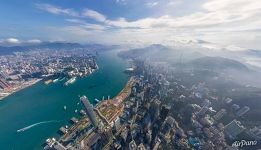 Hong Kong from an altitude of 700 meters