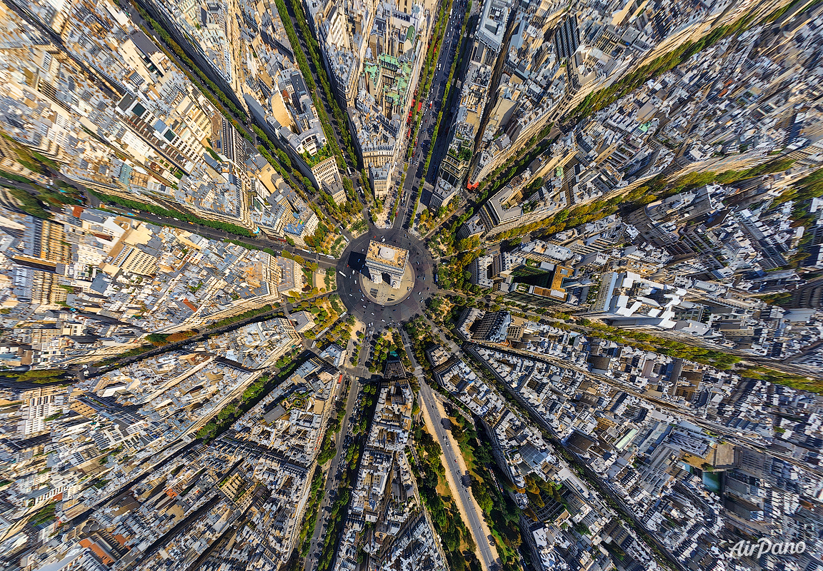 Paris - 360° aerial panoramic view by Airpano