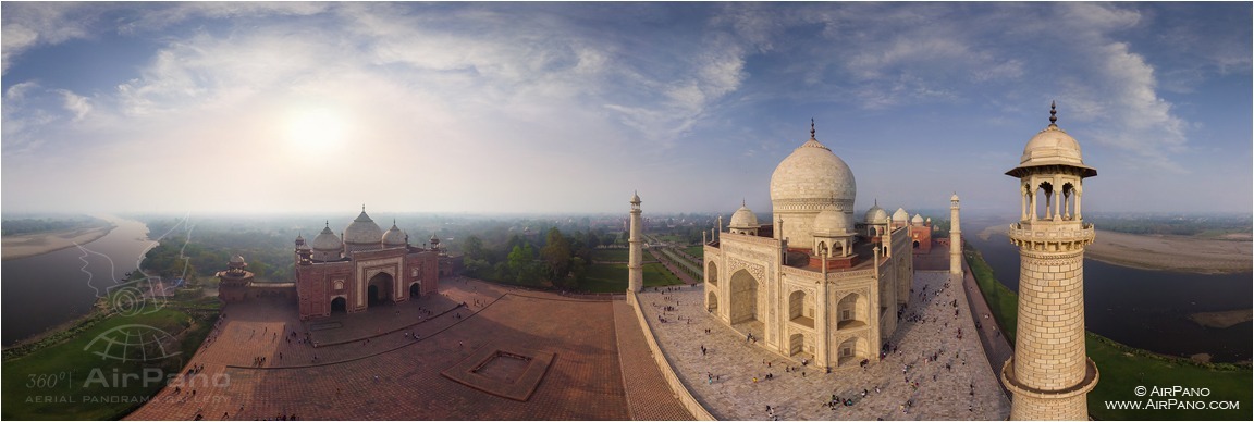 India, Taj Mahal from North-East • AirPano.com • Photo