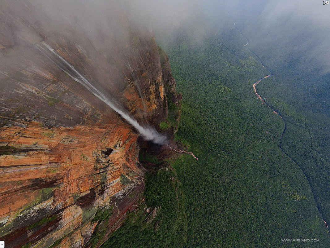 Venezuela, Angel Falls, view from 700m. • AirPano.com • Photo