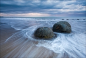 Moeraki Boulders, New Zealand • AirPano.com • Photo