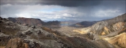 Iceland, Northern Fjallabak area. Domadalur and Landmannalaugar • AirPano.com • Photo